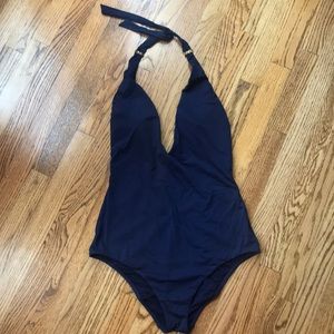 BCBG MAXAZRIA Indigo One Piece Swimsuit